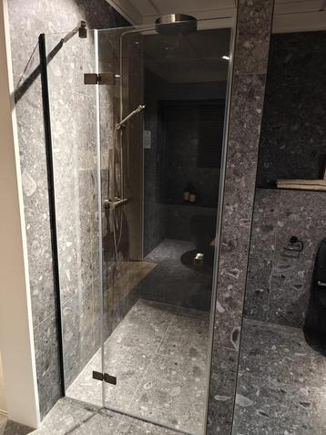 Douchedeur ca 90cm nis gunmetal - 0008 beschikbaar voor biedingen