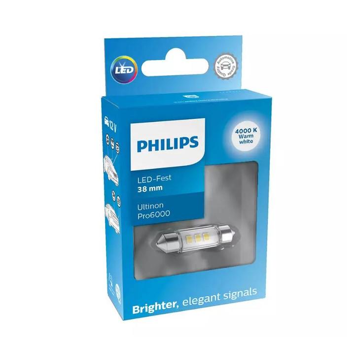 Philips SV8.5 Festoon 38mm Neutraalwit 4000K 12V, Auto-onderdelen, Verlichting, Nieuw, Ophalen of Verzenden