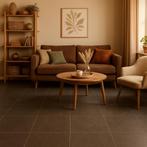 Mosa Scenes – Warm Grey Grain – Vloertegel – 60x60cm – Mat –, Doe-het-zelf en Verbouw, Tegels, 60 cm of meer, Nieuw, Ophalen of Verzenden