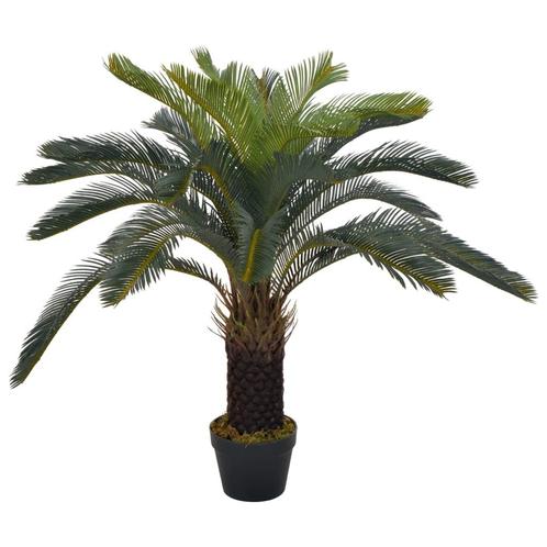vidaXL Kunstplant met pot cycaspalm 90 cm groen, Huis en Inrichting, Woonaccessoires | Kunstplanten en Kunstbloemen, Nieuw, Verzenden