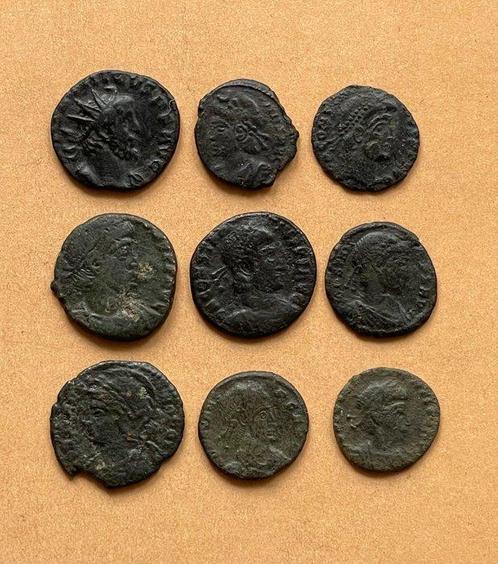 Romeinse Rijk Lot of 28 Æ coins 3rd - 5th century AD (Zonder, Postzegels en Munten, Munten | Europa | Niet-Euromunten