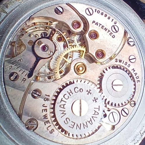 Tavannes - 1940s - WWII Military Calatrava - Zonder, Sieraden, Tassen en Uiterlijk, Horloges | Heren
