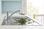 GROHE StartEco Keukenkraan - Lage uitloop - 140° draaibereik, Verzenden, Zo goed als nieuw