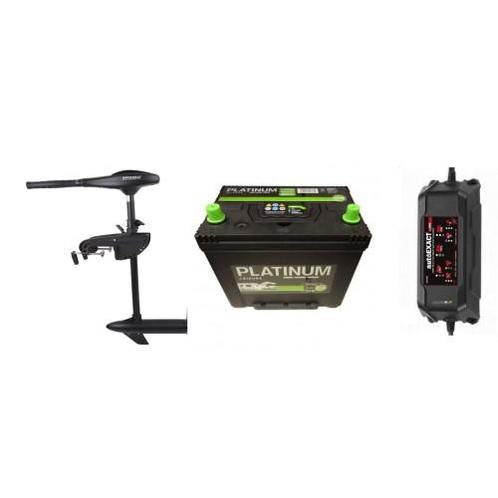 Fluistermotor 48LBS + 110ah accu + 5ah acculader, Auto-onderdelen, Accu's en Toebehoren, Nieuw, Verzenden