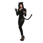 Catwoman/katten kostuum zwart velours - Dieren onesies, Kleding | Dames, Carnavalskleding en Feestkleding, Nieuw, Ophalen of Verzenden