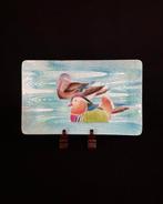 Bord - Koper, Emaille - Shippouyaki Oshidori-zu