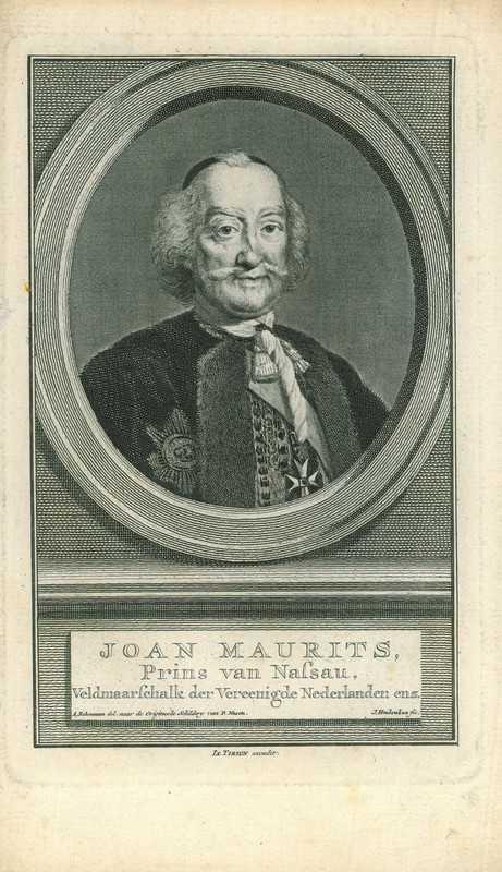Portrait of John Maurice, Prince of Nassau-Siegen, Antiek en Kunst, Kunst | Etsen en Gravures