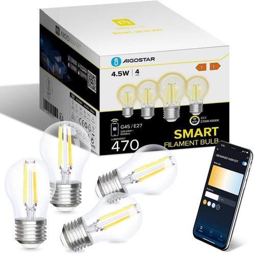 Aigostar Alexa gloeilamp, E27, slimme vintage ledlamp, G45,, Huis en Inrichting, Lampen | Overige, Nieuw, Verzenden