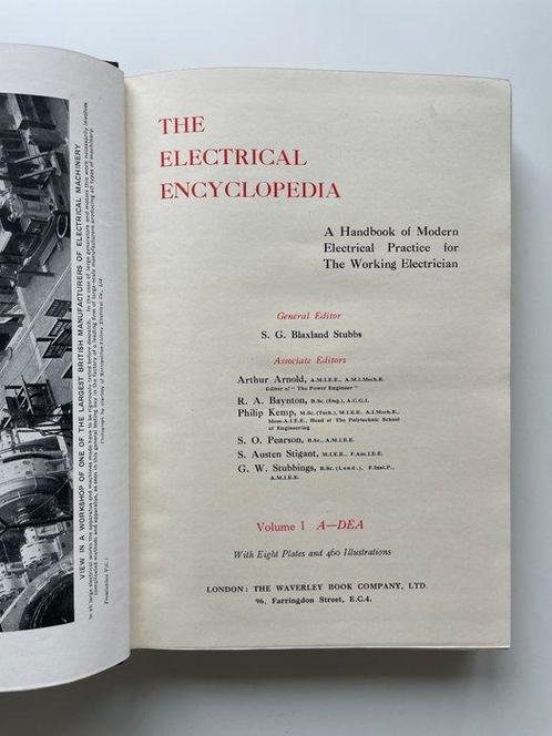 Blaxland Stubbs - The Electrical Encyclopedia - 1920, Antiek en Kunst, Antiek | Boeken en Bijbels