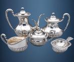 Koffie- en theeservies - .925 zilver, Antiek en Kunst, Antiek | Goud en Zilver