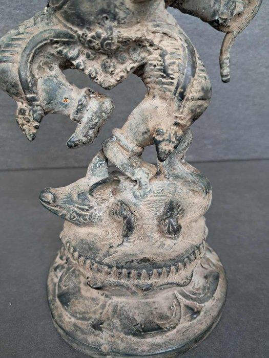Ganesh/Ganapati dansend op cobra Naga. - Messing - Indonesië, Antiek en Kunst, Kunst | Niet-Westerse kunst