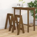 vidaXL Krukken 2 st 40x40x75 cm massief grenenhout, Huis en Inrichting, Stoelen, Verzenden, Nieuw, Bruin