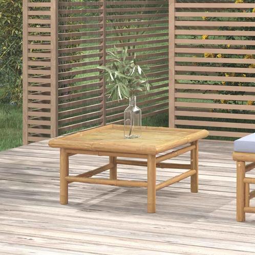 vidaXL Tuintafel 65x55x30 cm bamboe, Tuin en Terras, Tuinsets en Loungesets, Nieuw, Hout, Verzenden