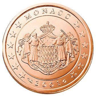 Monaco 1 Cent 2001 UNC, Postzegels en Munten, Munten | Europa | Euromunten, Verzenden