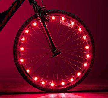 LED fietswiel verlichting - 20 LED - Rood beschikbaar voor biedingen