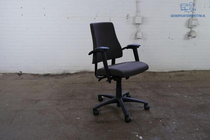 BMA AXIA | Bureaustoel | Gebruikt | Donker toupe gestoffeerd, Huis en Inrichting, Bureaus, Gebruikt, Verzenden