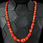 Collana Sassi di Coralum Rubrum Exclusieve Italiaanse Rode, Verzamelen, Mineralen en Fossielen