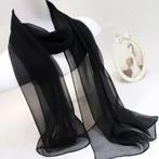 Lichtgewicht zwarte sjaal, Kleding | Dames, Mutsen, Sjaals en Handschoenen, Nieuw, Verzenden