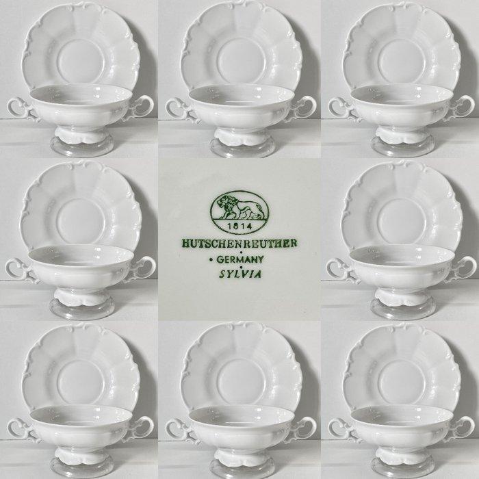 Hutschenreuther - Soepkom (8) - Sylvia - Porselein -, Antiek en Kunst, Antiek | Meubels | Tafels