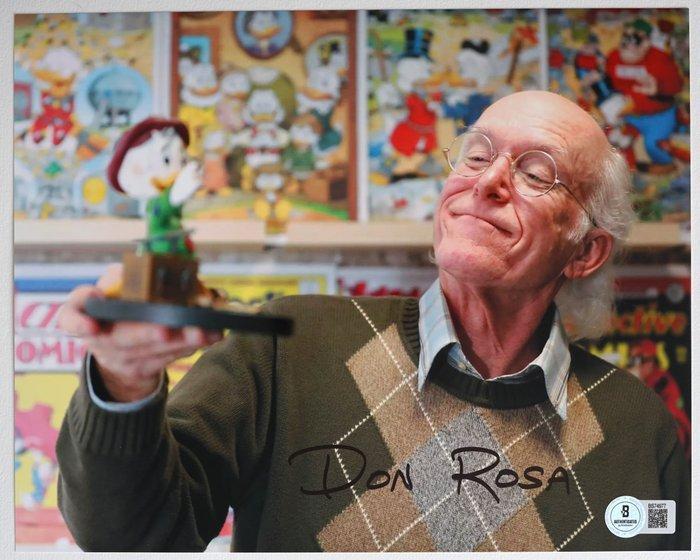 Uncle Scrooge Don Rosa - Handtekening, foto met Beckett COA, Verzamelen, Disney