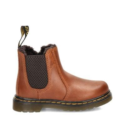 Dr. Martens Leonore T rits- & gesloten boots in het Bruin, Kleding | Dames, Schoenen, Lage of Enkellaarzen, Bruin, Nieuw, Verzenden