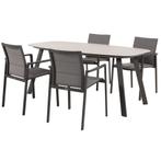 Manolo Cortina dining tuinset 180x95xH75 cm 5 delig, Ophalen of Verzenden, Nieuw