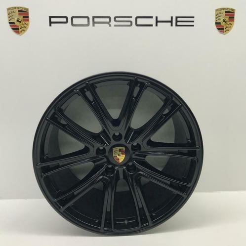 Porsche Panamera 971 21 Exclusive Design zwart met banden, Auto-onderdelen, Banden en Velgen, 21 inch, Zomerbanden, 315 mm, Personenwagen