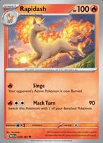 Rapidash 078/165 reverse holo pokemon 151, Ophalen of Verzenden, Nieuw, Losse kaart, Foil