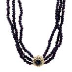 Vintage granaat collier met gouden sluiting 14 krt, Ophalen of Verzenden, Nieuw