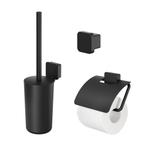 Accessoires Set Geesa Topaz Toiletborstelhouder Handdoekhaak, Ophalen of Verzenden, Nieuw, Chroom, Bad
