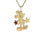 Gouden Mickey Mouse hanger 14 krt, Ophalen of Verzenden, Nieuw