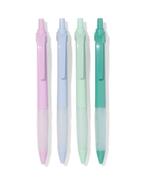 HEMA Pennen rubber blauwschrijvend - 4 stuks, Verzenden, Nieuw