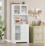 Buffetkast met Werkblad – 3 Deuren & 4 Lades, 160 cm, Huis en Inrichting, Keuken | Keukenelementen, Verzenden, Nieuw