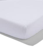 HEMA Splittopper hoeslaken molton 180x200/210 korting, Verzenden, Nieuw, Wit