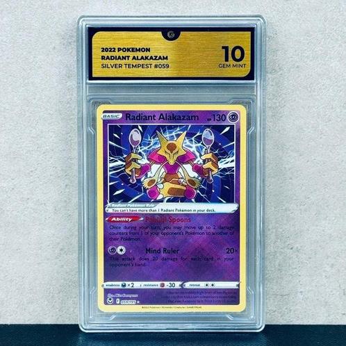 Pokémon Graded card - Radiant Alakazam #059 - Pokémon - GG, Hobby en Vrije tijd, Verzamelkaartspellen | Pokémon