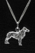 Zilveren Australische shepherd ketting hanger - groot, Verzenden, Nieuw