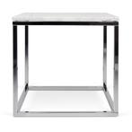 *WOONWINKEL* TemaHome Prairie Wit Marmeren Tafeltje Met Chro, Huis en Inrichting, Tafels | Bijzettafels, Verzenden, Nieuw