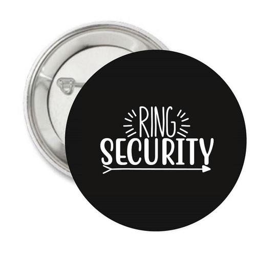 Button of (kleding)magneet Ring Security, Hobby en Vrije tijd, Feestartikelen, Geboorte of Huwelijk, Feestartikel, Nieuw, Verzenden