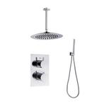BWS Inbouw Regendouche | 30cm Stortdouche Plafonduitloop met, Ophalen of Verzenden, Nieuw, Chroom, Kraan
