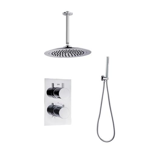 BWS Inbouw Regendouche | 30cm Stortdouche Plafonduitloop met, Doe-het-zelf en Verbouw, Sanitair, Kraan, Nieuw, Chroom, Ophalen of Verzenden