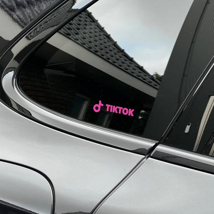 Gepersonaliseerde TikTok Social Media Sticker -, Auto diversen, Autostickers, Verzenden