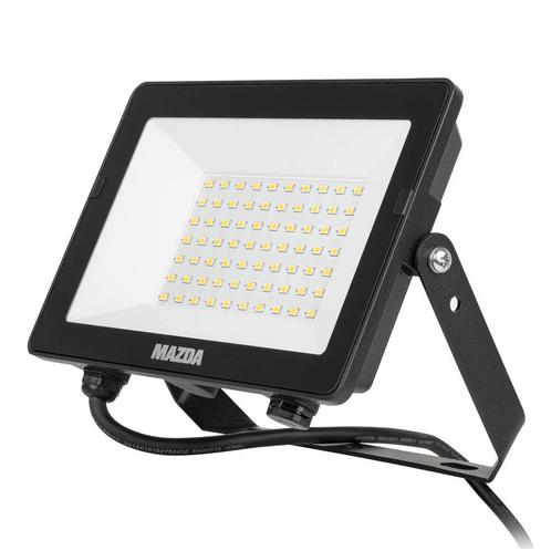 Mazda | LED Bouwlamp | 50W | Black Wit Transparant/helder, Doe-het-zelf en Verbouw, Bouwverlichting, Armatuur, Nieuw, 50 tot 200 watt