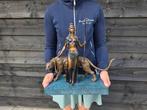 Beeld, Large Bronze Amazon Warrior - 38 cm - Brons, Antiek en Kunst, Kunst | Designobjecten