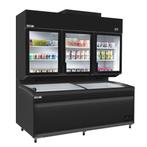 GGM Gastro | Koel-/vriescombinatie voor wandmontage - 2100mm, Verzenden, Nieuw, Inbouw