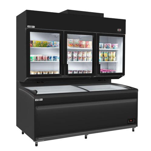 GGM Gastro | Koel-/vriescombinatie voor wandmontage - 2100mm, Witgoed en Apparatuur, Vriezers en Diepvrieskisten, Inbouw, Verzenden