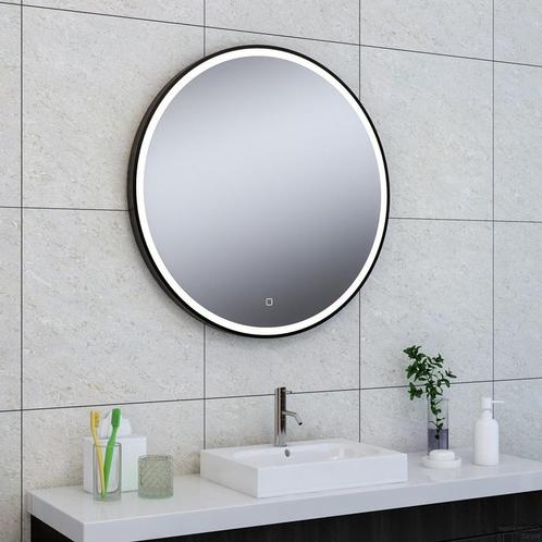 Ronde Spiegel Wiesbaden Maro met LED Verlichting 100 cm Mat, Doe-het-zelf en Verbouw, Sanitair, Ophalen of Verzenden