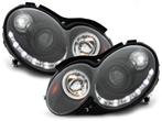 DRL-look Koplampen Mercedes Benz CLK W209 03-08 zwart, Ophalen of Verzenden, Nieuw