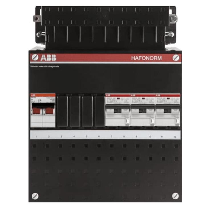 ABB busboard groepenkast 1 fase 3 aardlekautomaten 220 x 280, Doe-het-zelf en Verbouw, Elektra en Kabels, Nieuw, Ophalen of Verzenden