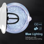 Aigostar Glazen Waterkoker - 1,7L - Blauw LED - 2200W - Wit, Verzenden, Nieuw