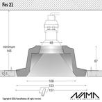 FOS21 Trimless Verdiepte Inbouwspot Vierkant - Gips - GU1..., Ophalen of Verzenden, Nieuw